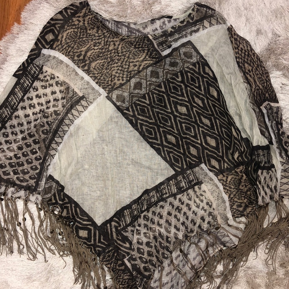 Chico’s Animal Print Poncho